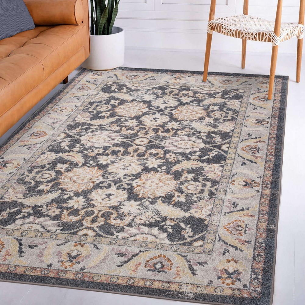 Flores Farah FR07 Traditional Persian Floral Rugs in Multi